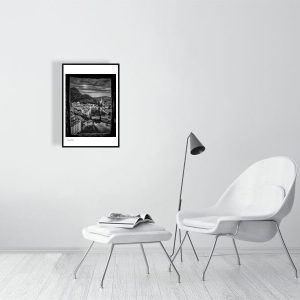 Beyond These Walls - 40cm x 60cm, 15.8inches x 23.6inches, Black