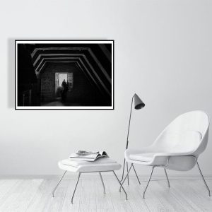 echo - 70cm x 100cm, 27.6inches x 39.4inches, Black