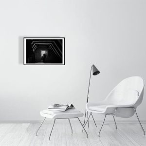 echo - 40cm x 60cm, 15.8inches x 23.6inches, Black