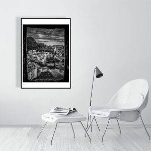 Beyond These Walls - 70cm x 100cm, 27.6inches x 39.4inches, Black